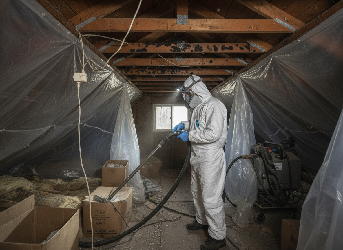 attic mold remediation in Sunland